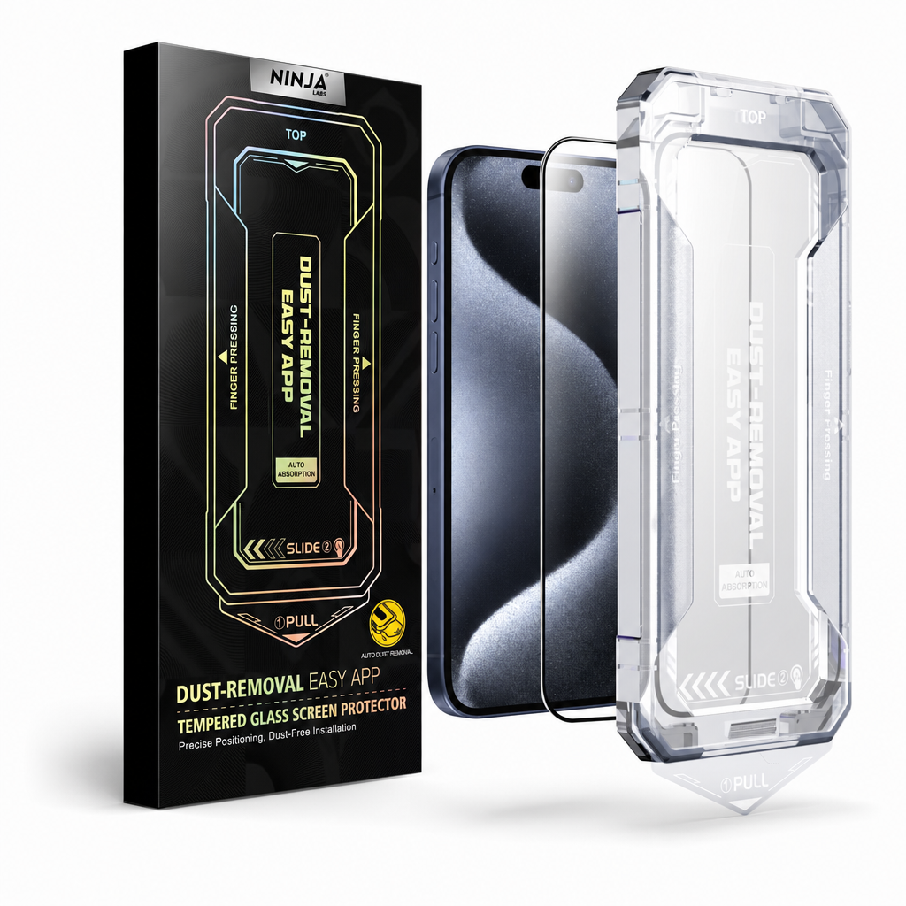 ArmorGlass Pro - Vidrio Templado Premium para iPhone con Aplicador Automático