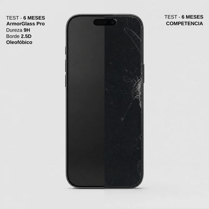 ArmorGlass Pro - Vidrio Templado Premium para iPhone con Aplicador Automático