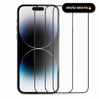 Pack 3 ArmorGlass Pro - Vidrio Templado Premium para iPhone con Aplicador Automático